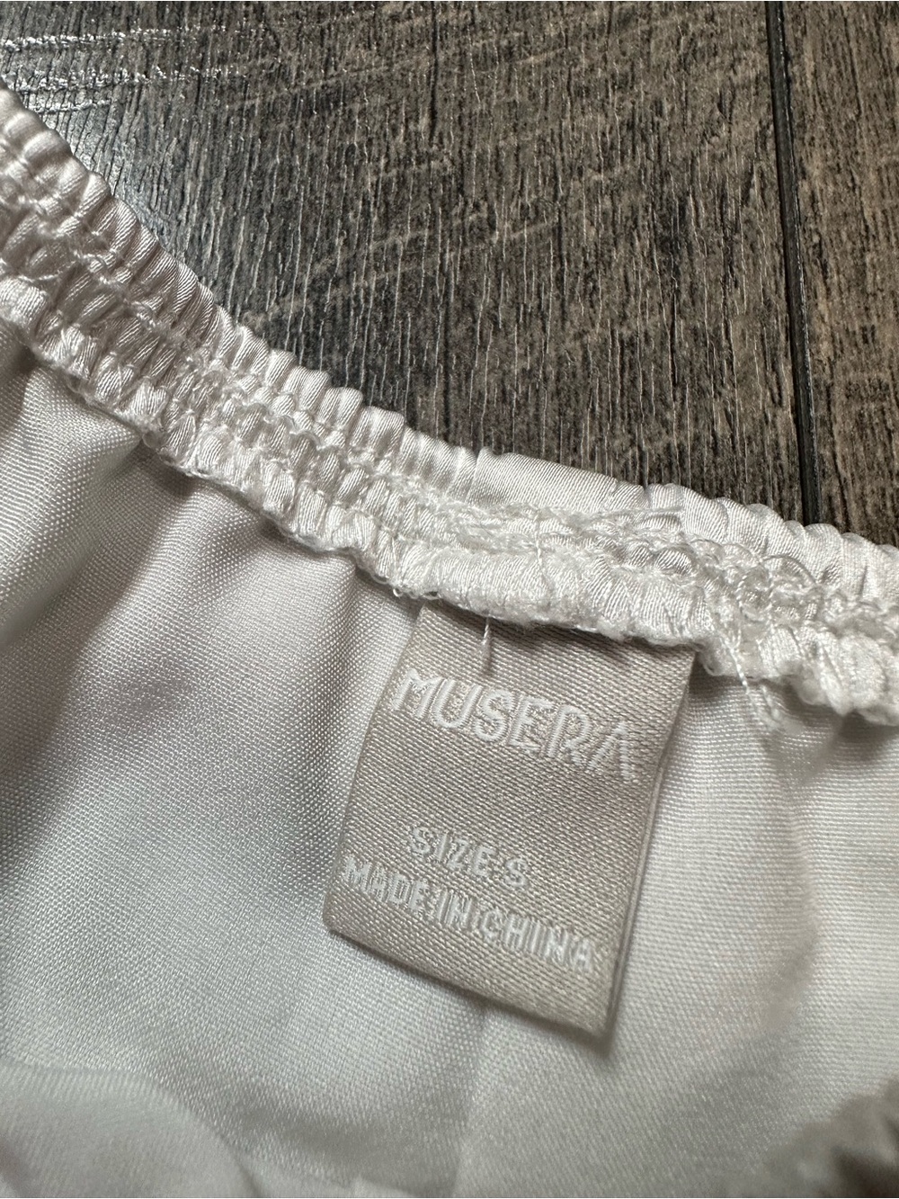 Musera Elastic Waist Satin Lace Shorts - Picture 4 of 6